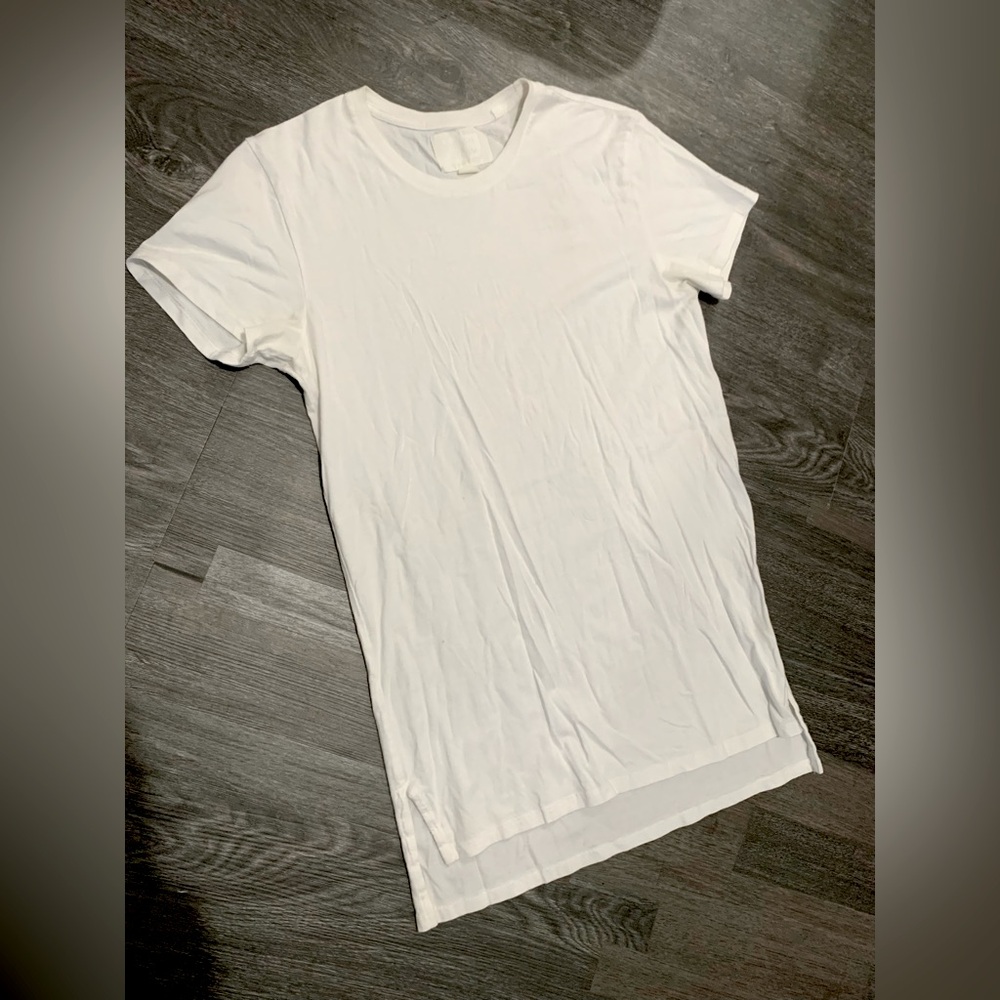 Reign Storm Men’s White Short Sleeve Long Length T-Shirt Medium - Picture 9 of 9